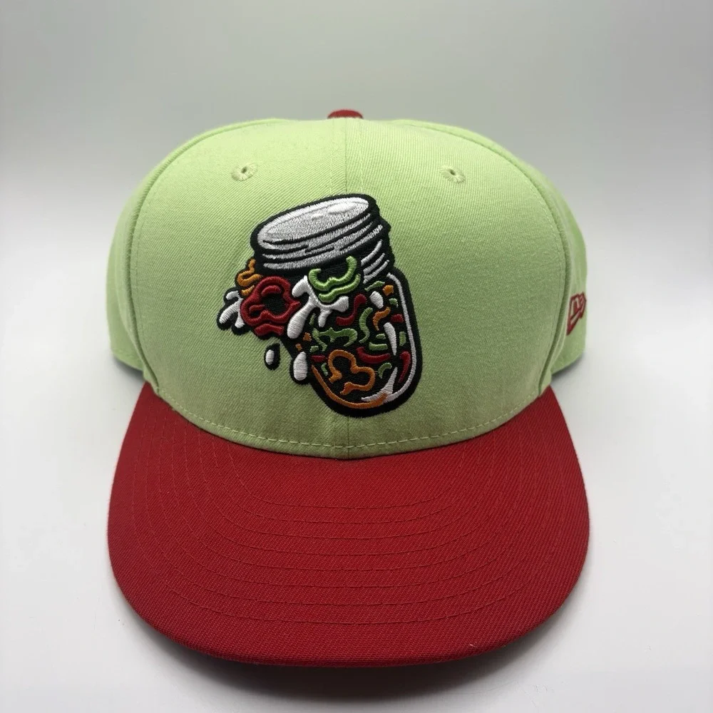 New Era Mahoning Valley Scrappers Peppers In Oil Theme Night Fitted Hat Size 8